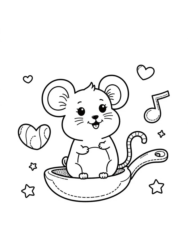 con chuột tô màu 27