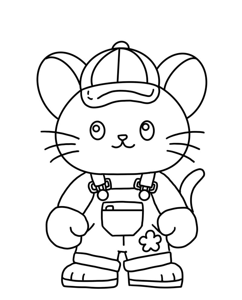 con chuột tô màu 32