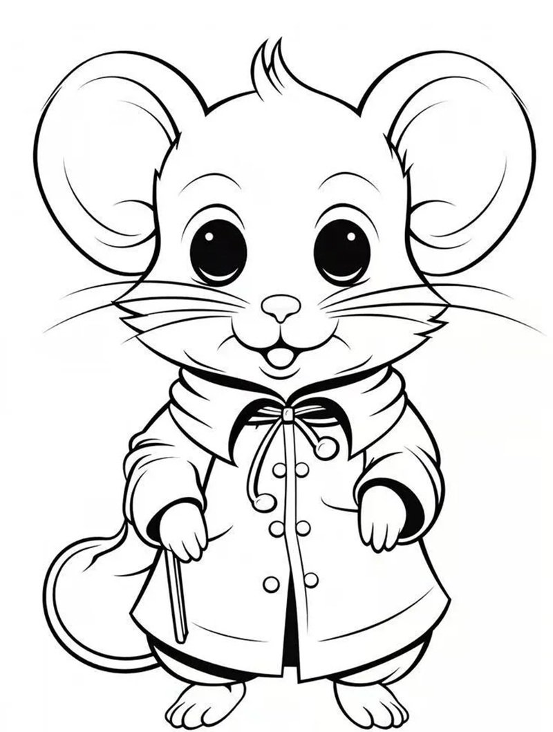 con chuột tô màu 33