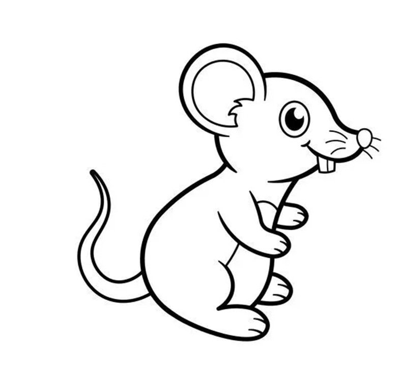con chuột tô màu 34