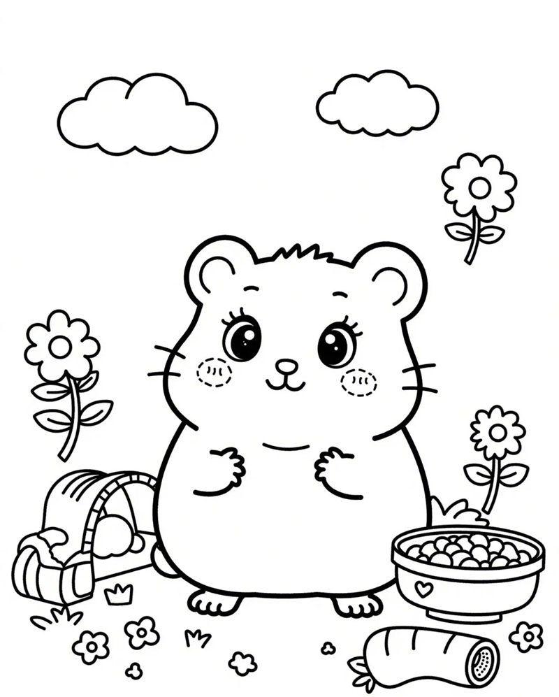 con chuột tô màu 36