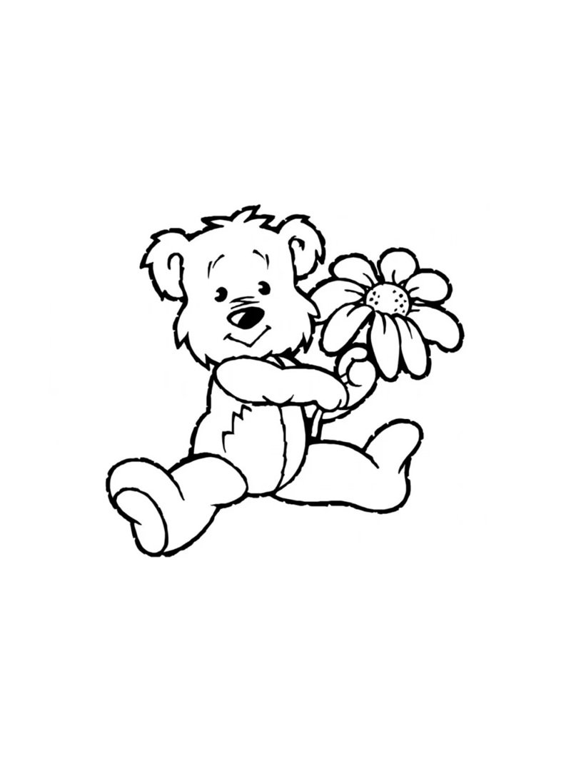 con gấu tô màu 10