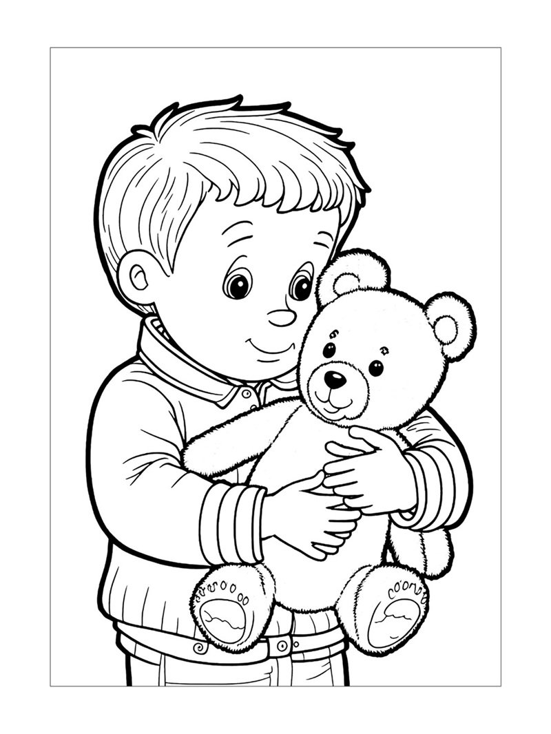 con gấu tô màu 11