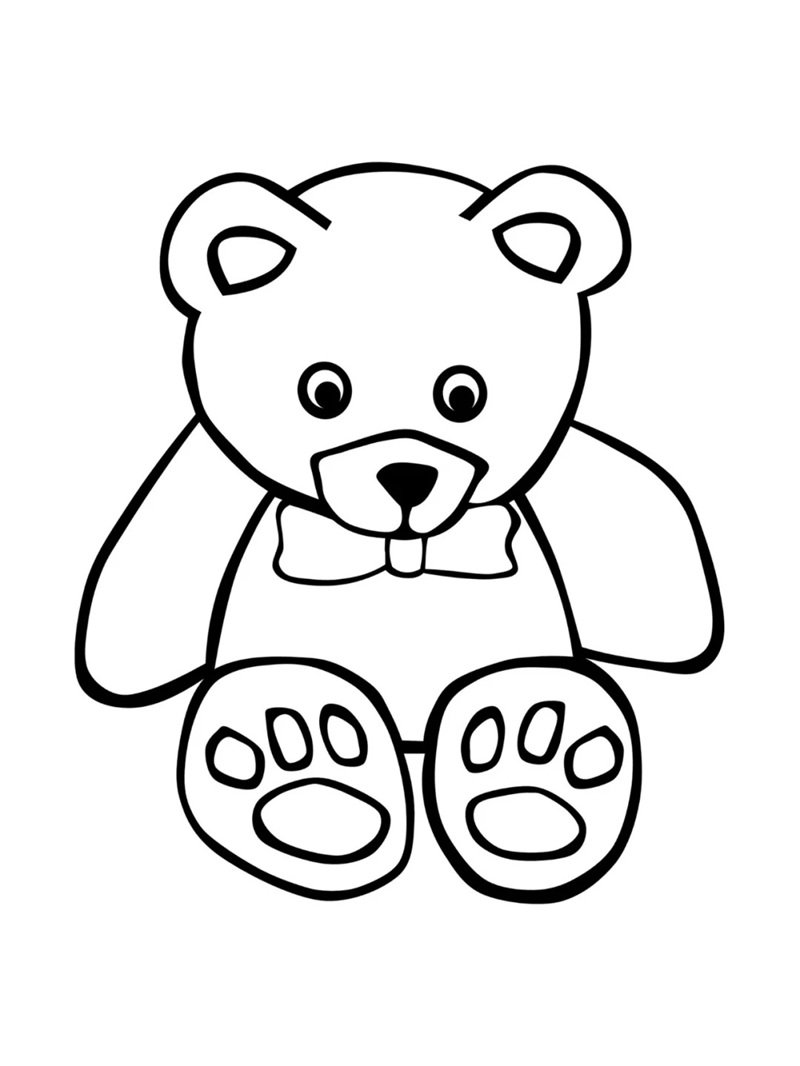 con gấu tô màu 13