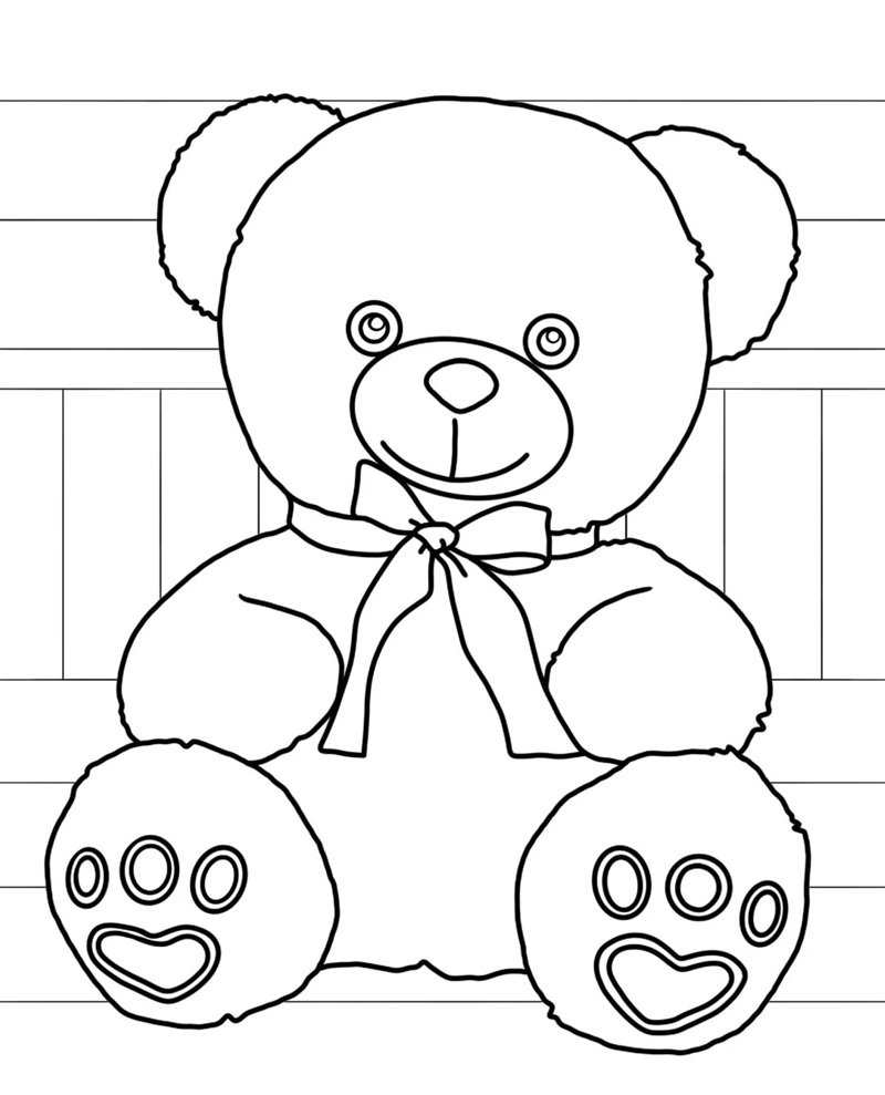 con gấu tô màu 16
