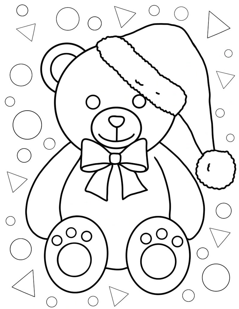 con gấu tô màu 18