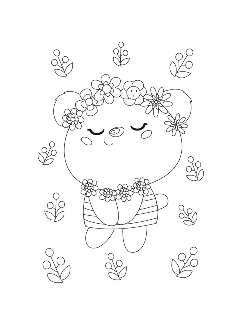 con gấu tô màu 2