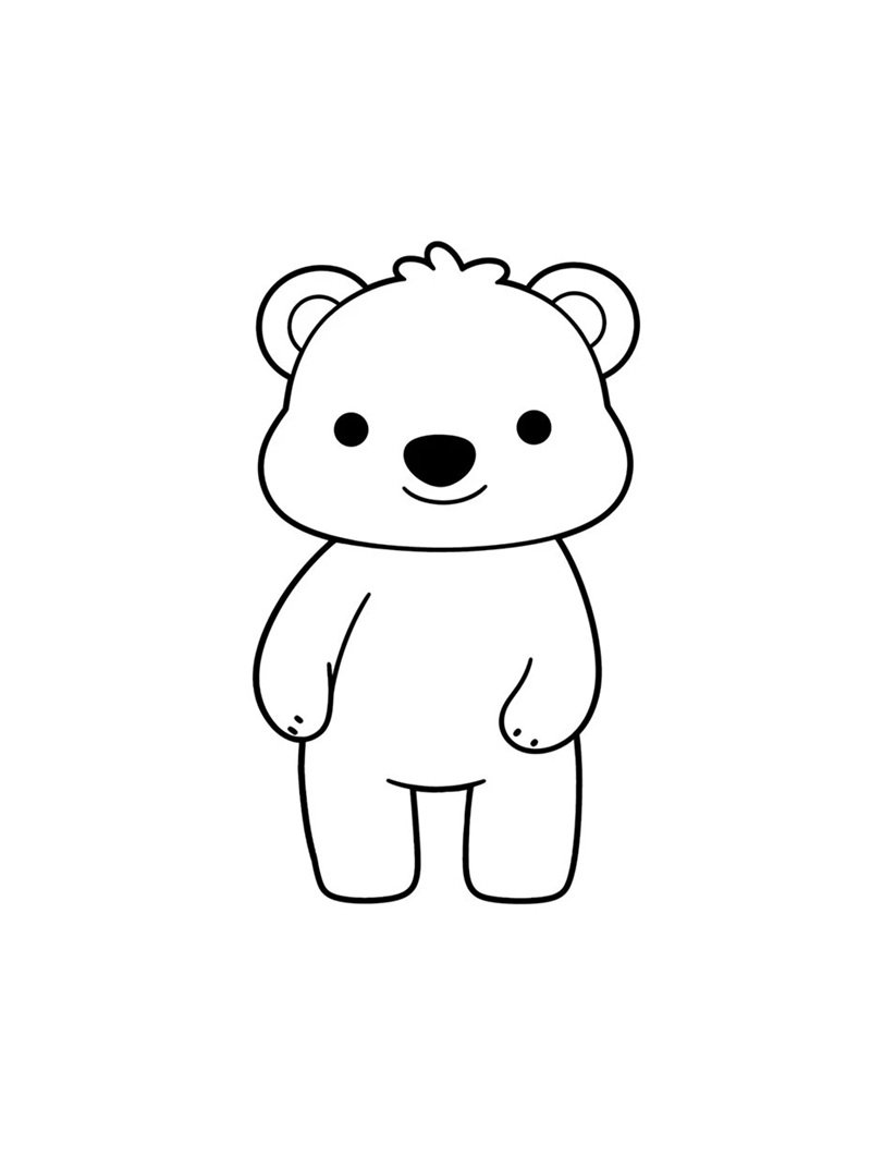 con gấu tô màu 23