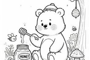 Tổng hợp 98+ con gấu tô màu siêu xinh cho bé tập tô