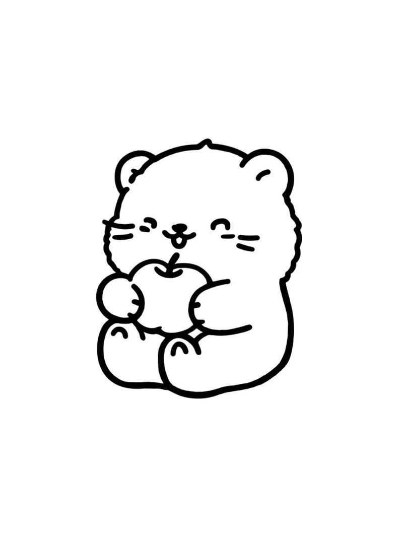 con gấu tô màu 27