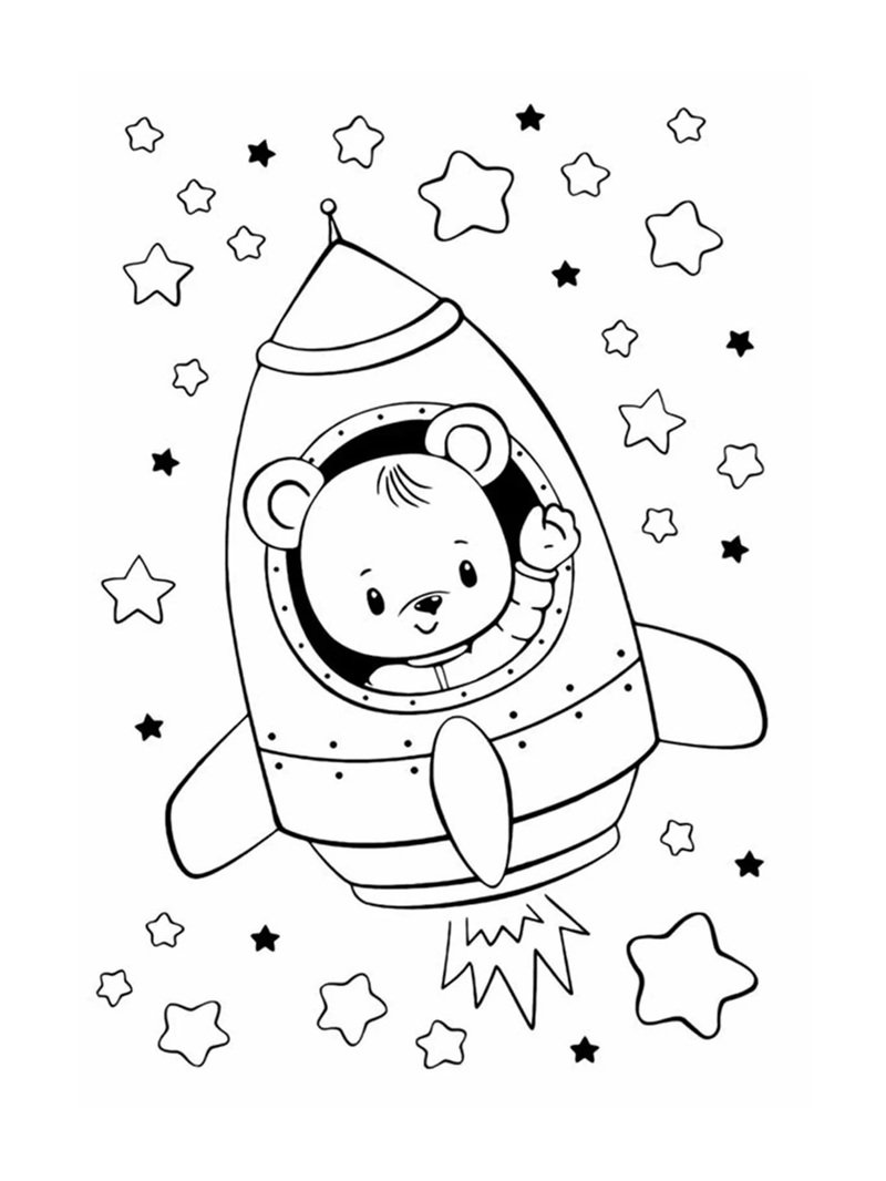 con gấu tô màu 3