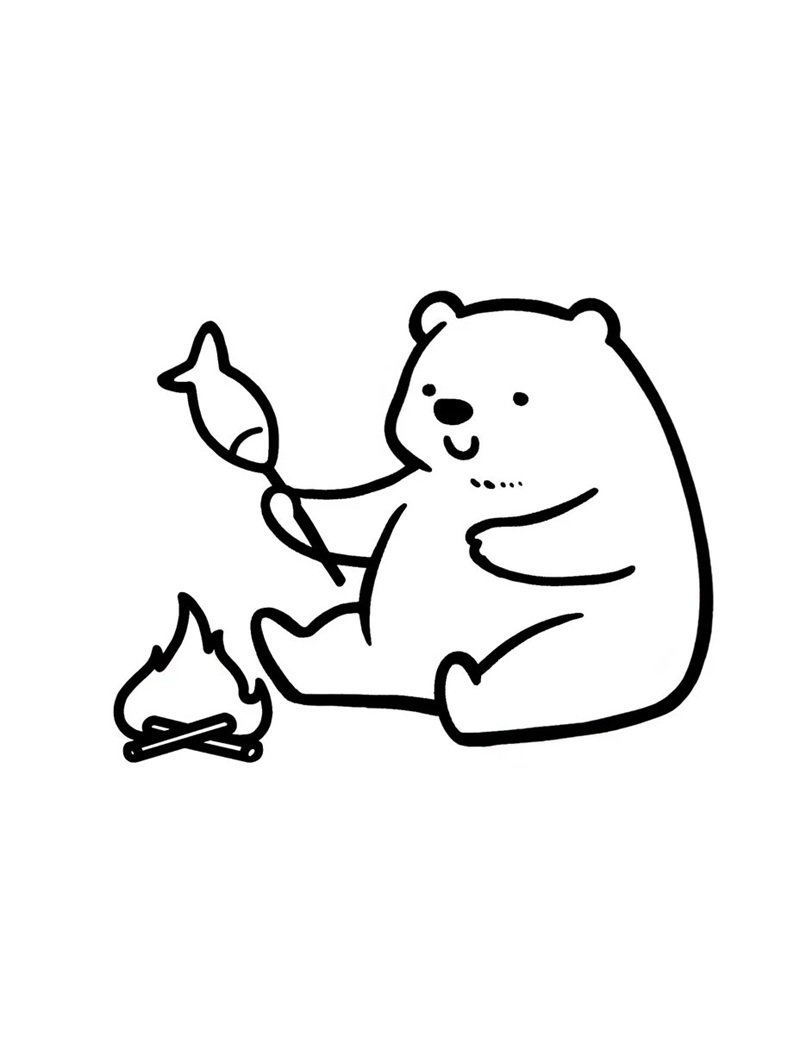 con gấu tô màu 31