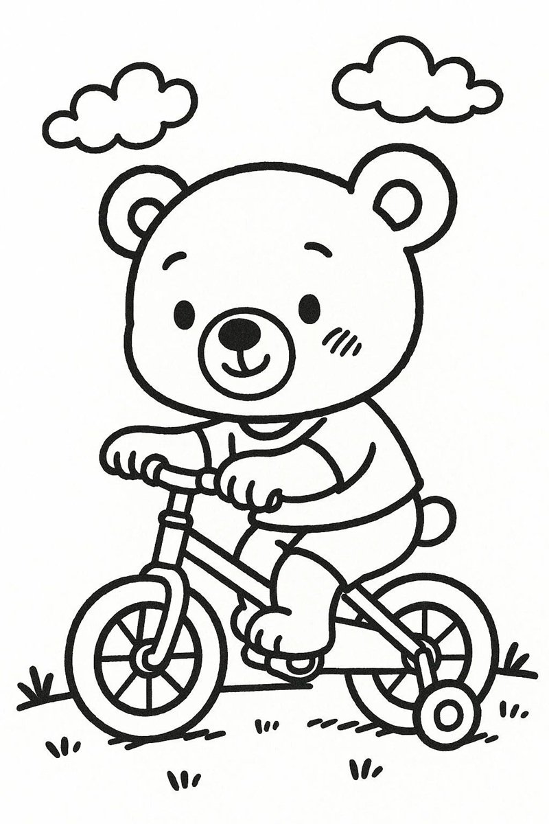 con gấu tô màu 34