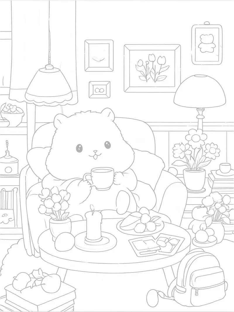 con gấu tô màu 39