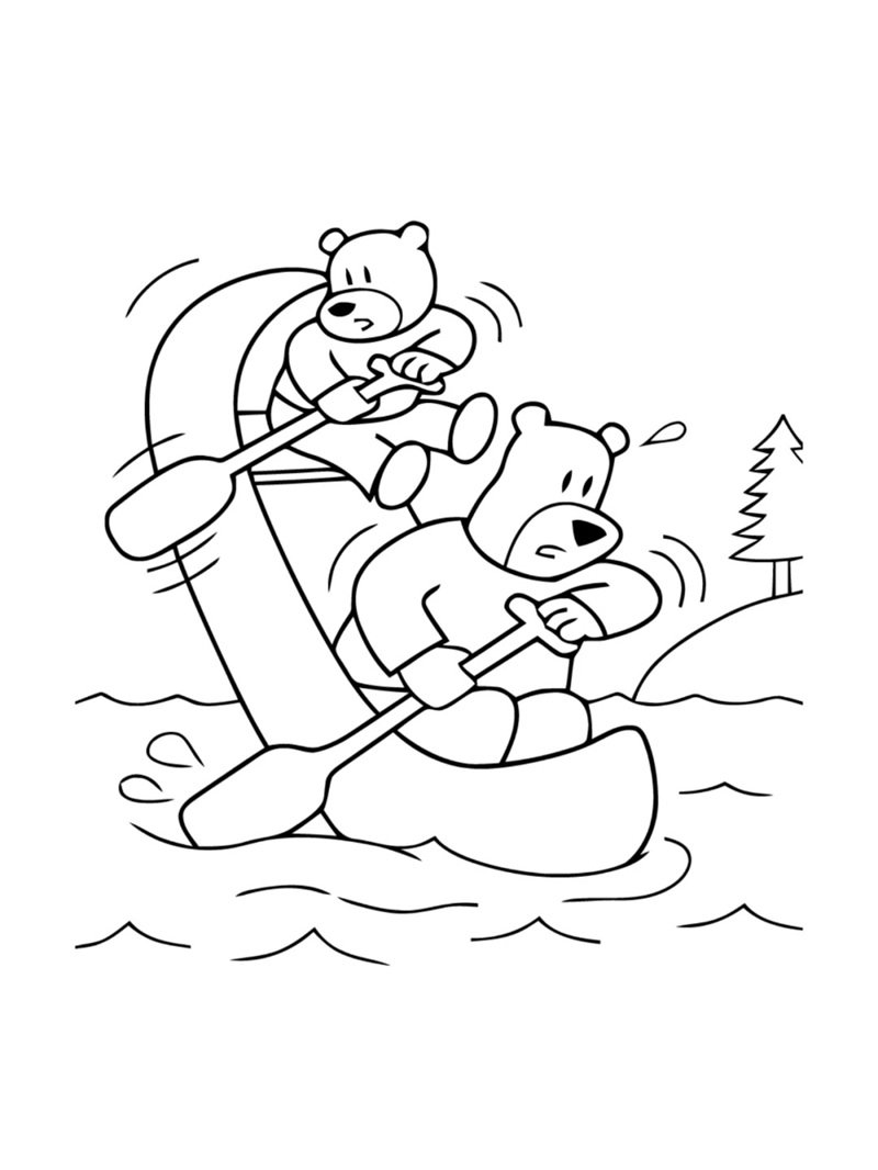 con gấu tô màu 6