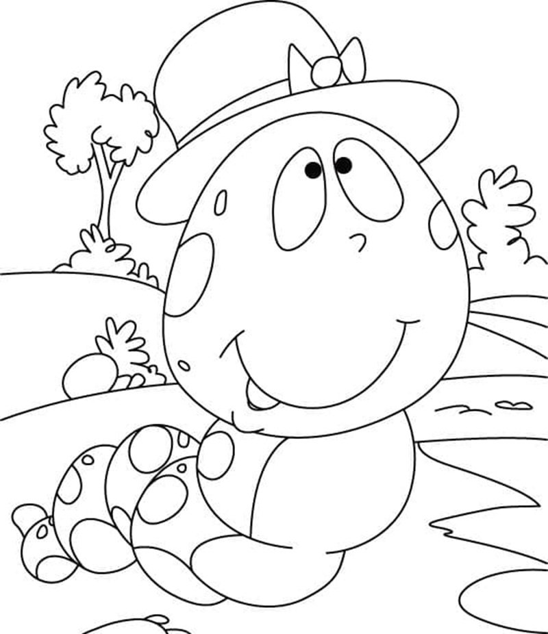 con sâu tô màu 13