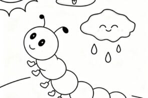 Tải ngay 60+ tranh con sâu tô màu giúp bé sáng tạo