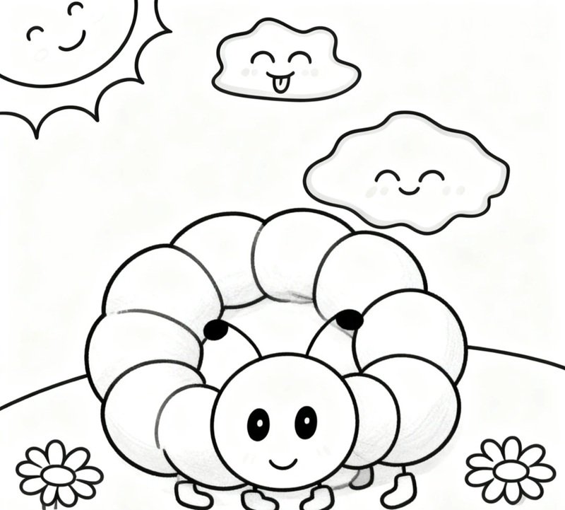 con sâu tô màu 35