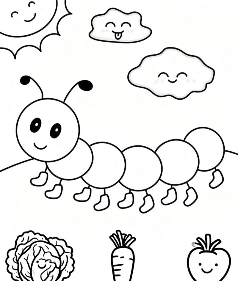 con sâu tô màu 37