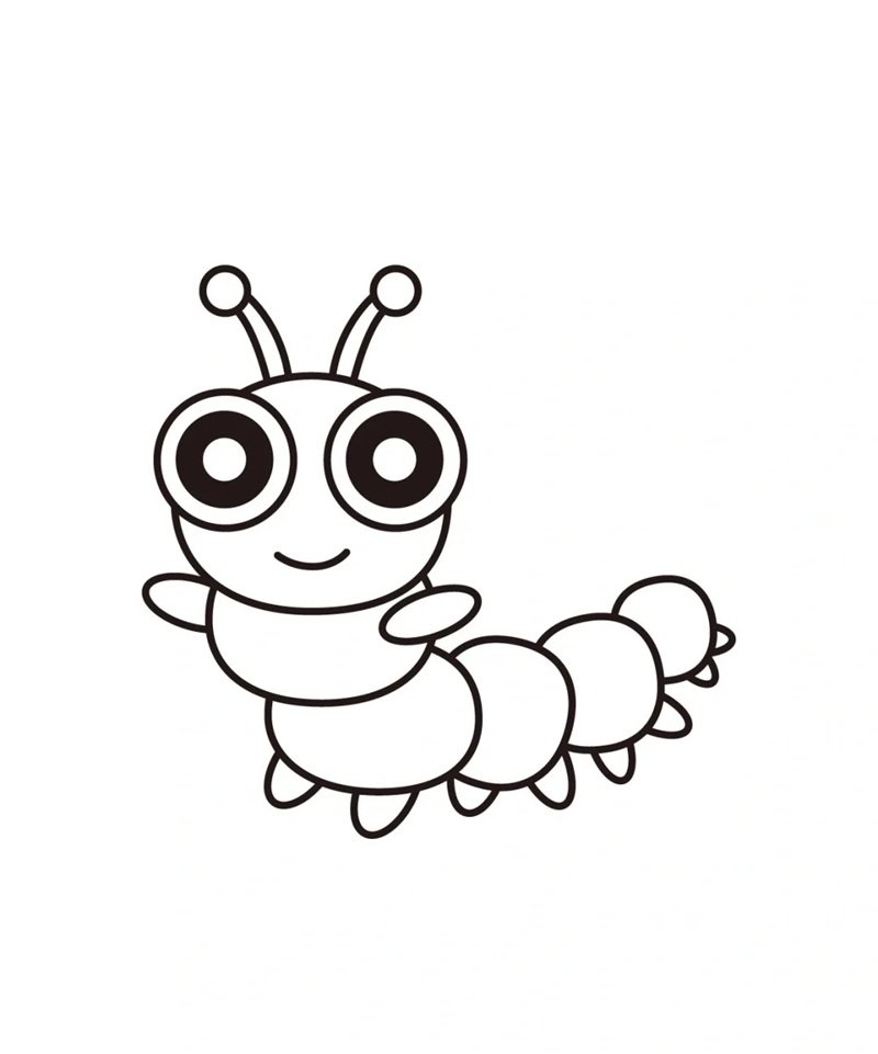 con sâu tô màu 41