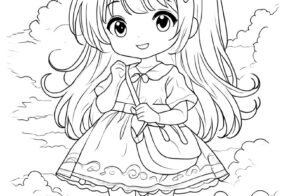 100+ Cute tranh tô màu anime girl ngầu siêu đỉnh