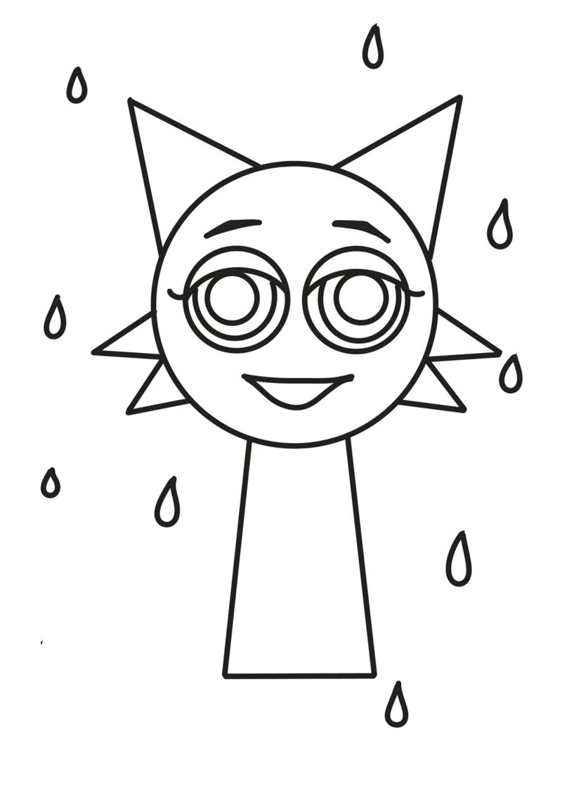 in tranh tô màu sprunki