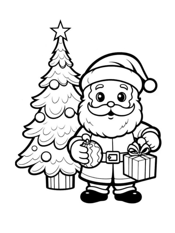 ông già noel tô màu 1