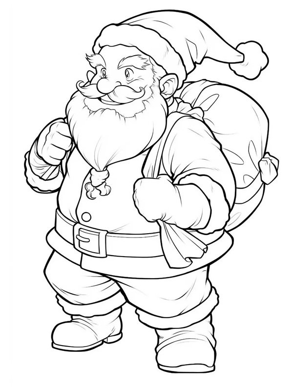 ông già noel tô màu 11