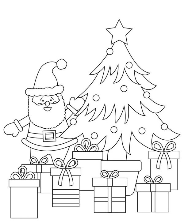 ông già noel tô màu 16