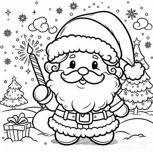 ông già noel tô màu 24