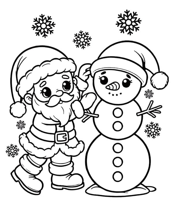 ông già noel tô màu 25