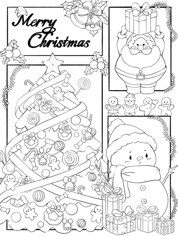 ông già noel tô màu 37