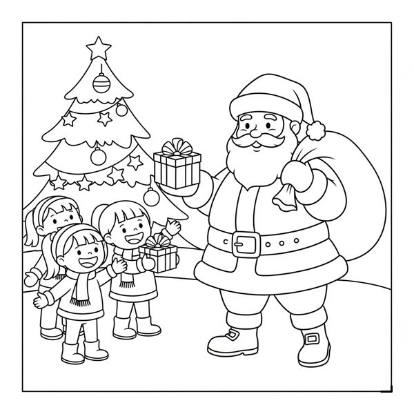 ông già noel tô màu 4