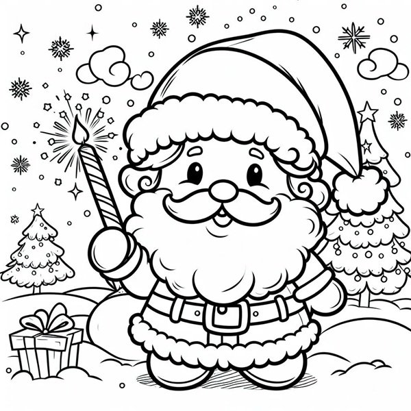 ông già noel tô màu 6