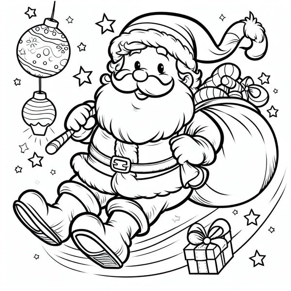 ông già noel tô màu 7