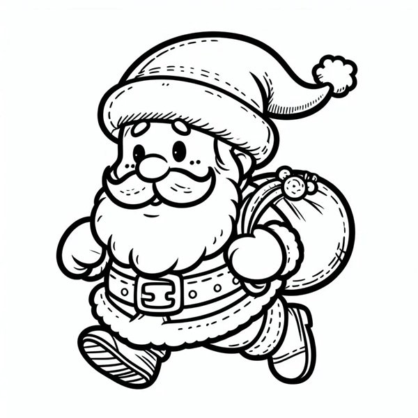 ông già noel tô màu 8