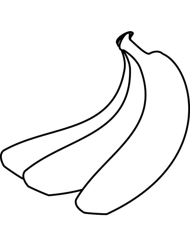 quả chuối tô màu 1