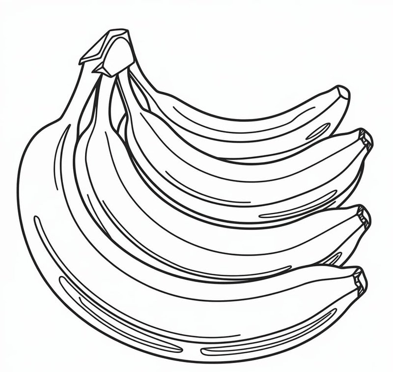 quả chuối tô màu 11