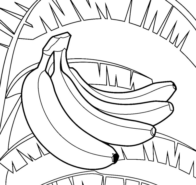 quả chuối tô màu 13