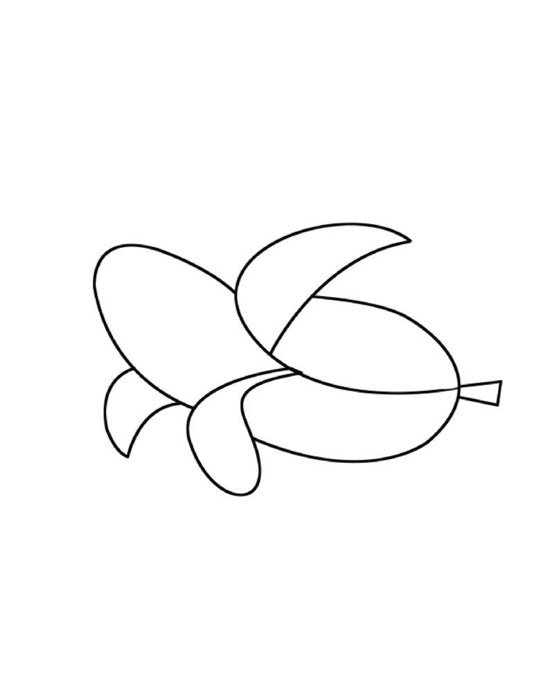 quả chuối tô màu 15