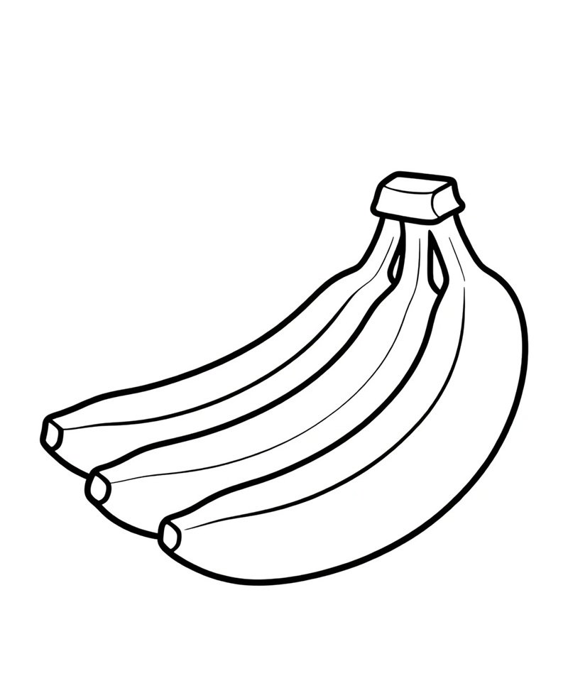 quả chuối tô màu 17