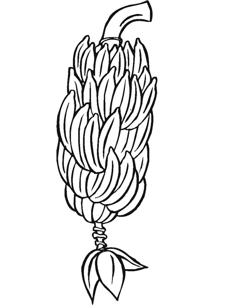 quả chuối tô màu 2