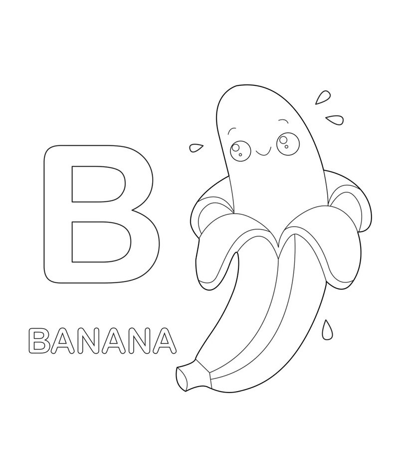 quả chuối tô màu 27