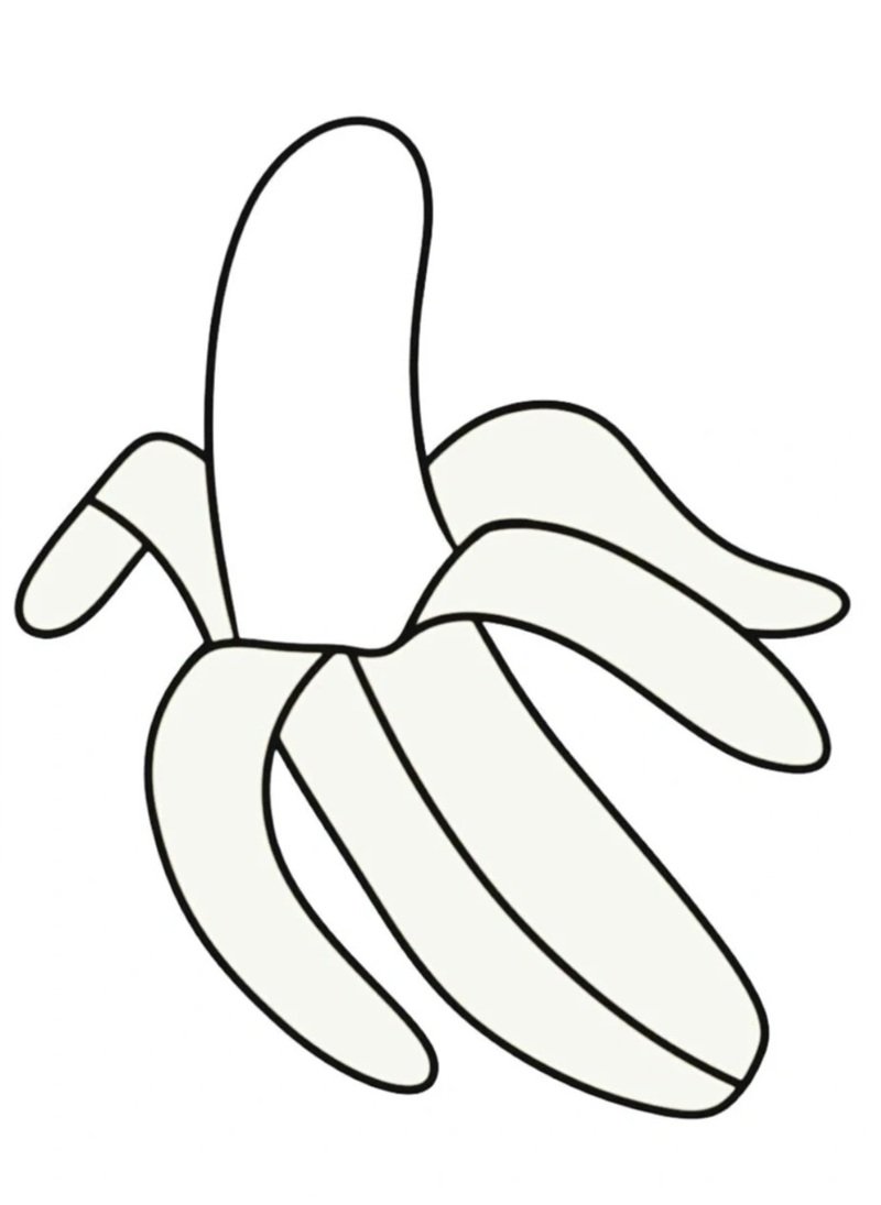 quả chuối tô màu 28