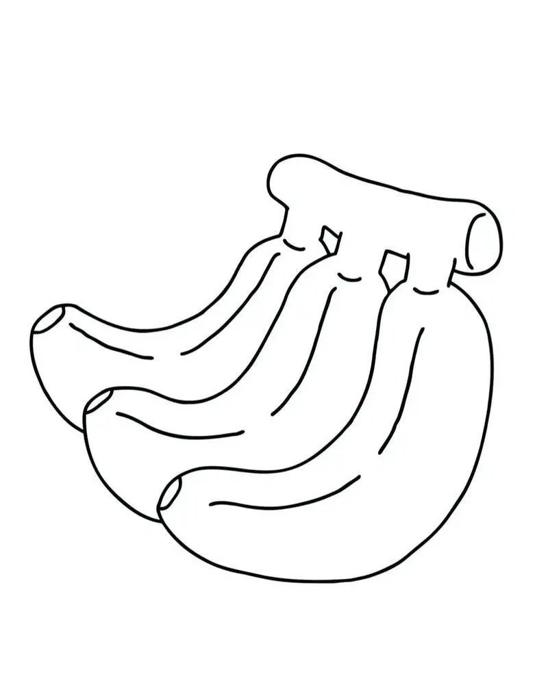 quả chuối tô màu 30