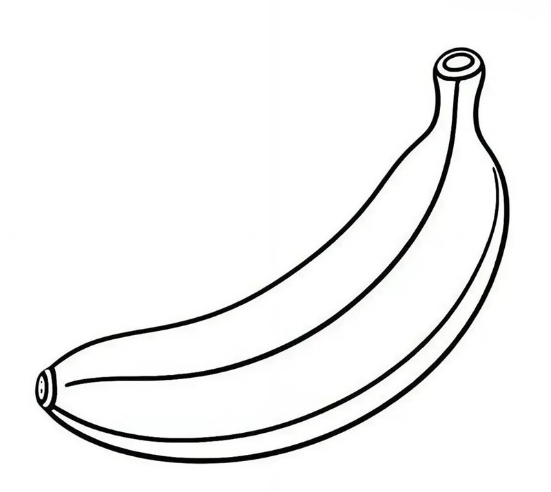 quả chuối tô màu 31