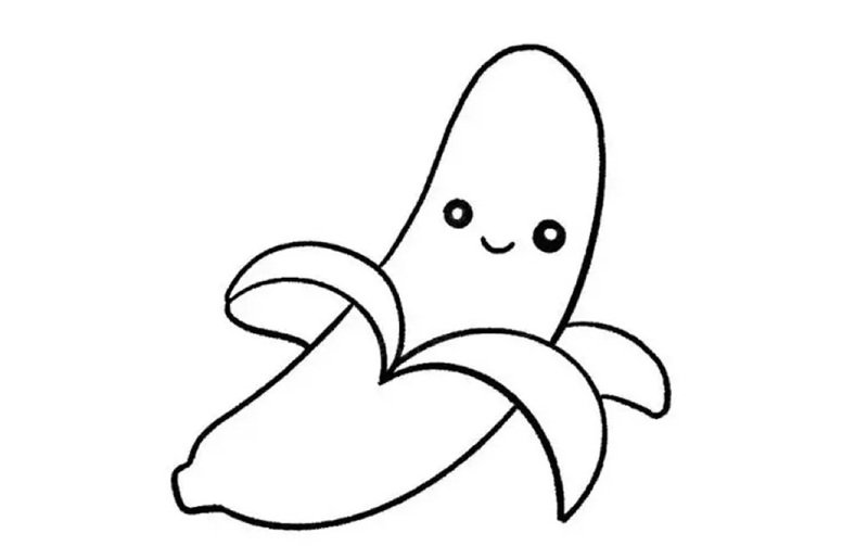 quả chuối tô màu 33