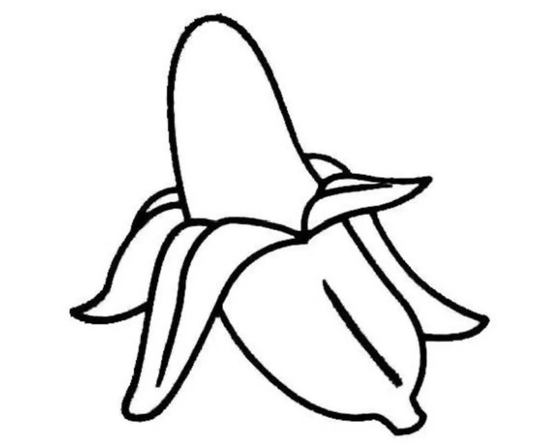 quả chuối tô màu 34