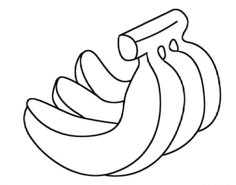 quả chuối tô màu 35