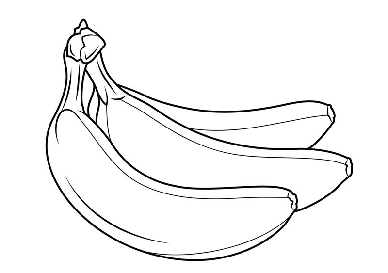 quả chuối tô màu 6